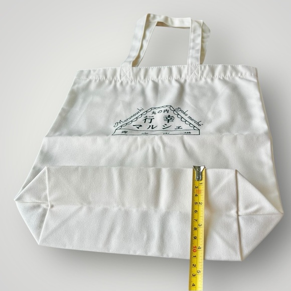 Japanese Market Shopping Cotton Canvas White Tote Bag Eco-Friendly Bag New - Picture 4 of 10